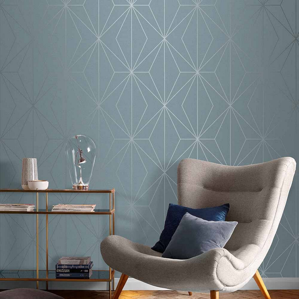 Harmony Wallpaper 107588 by Graham & Brown in Deep Sky